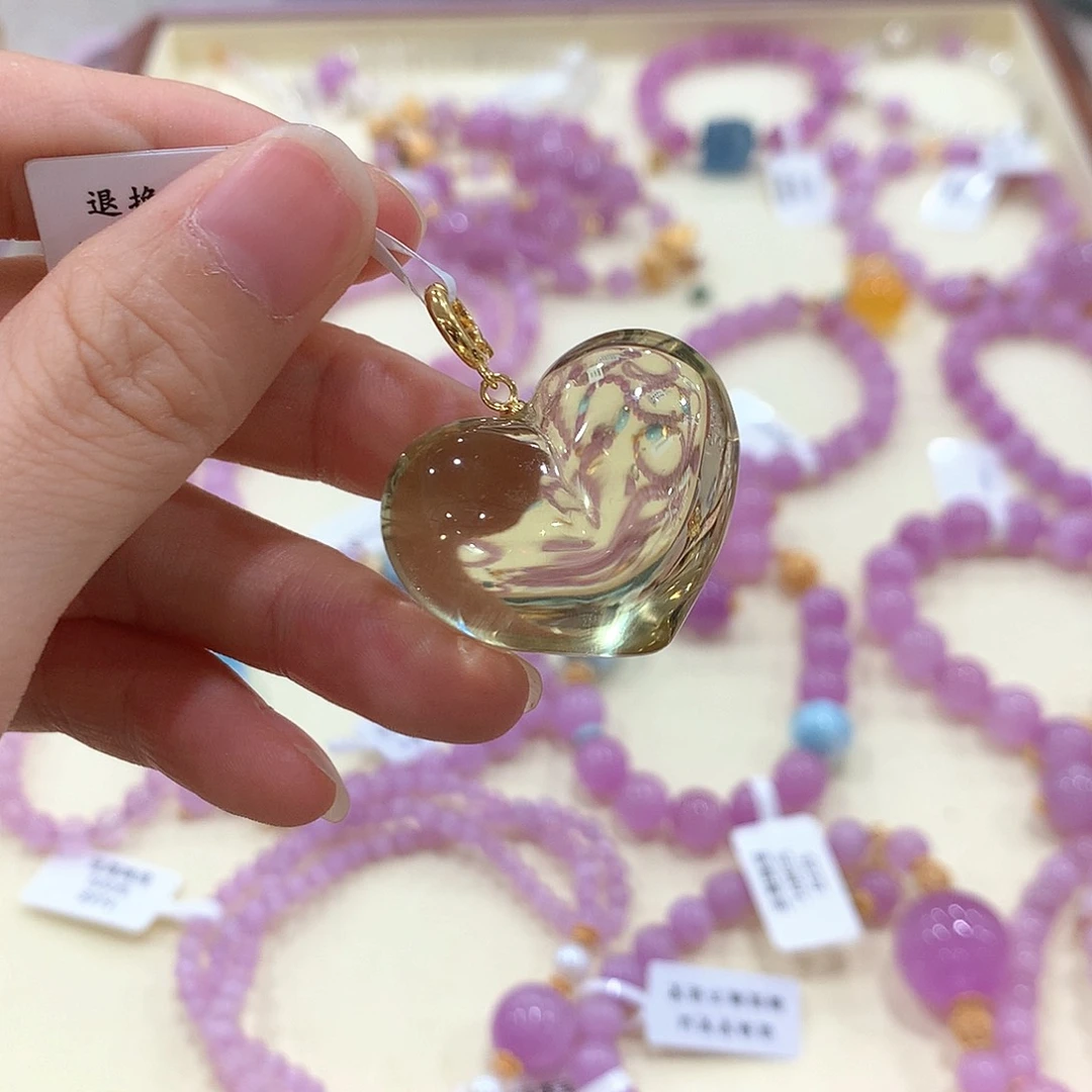 未镶嵌颈饰黄晶项链