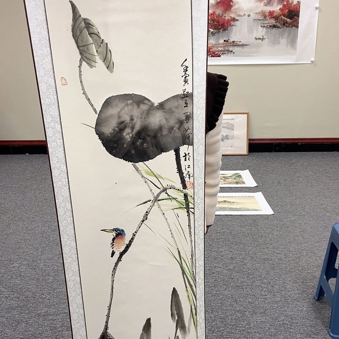 国画王亚立四尺对开精品