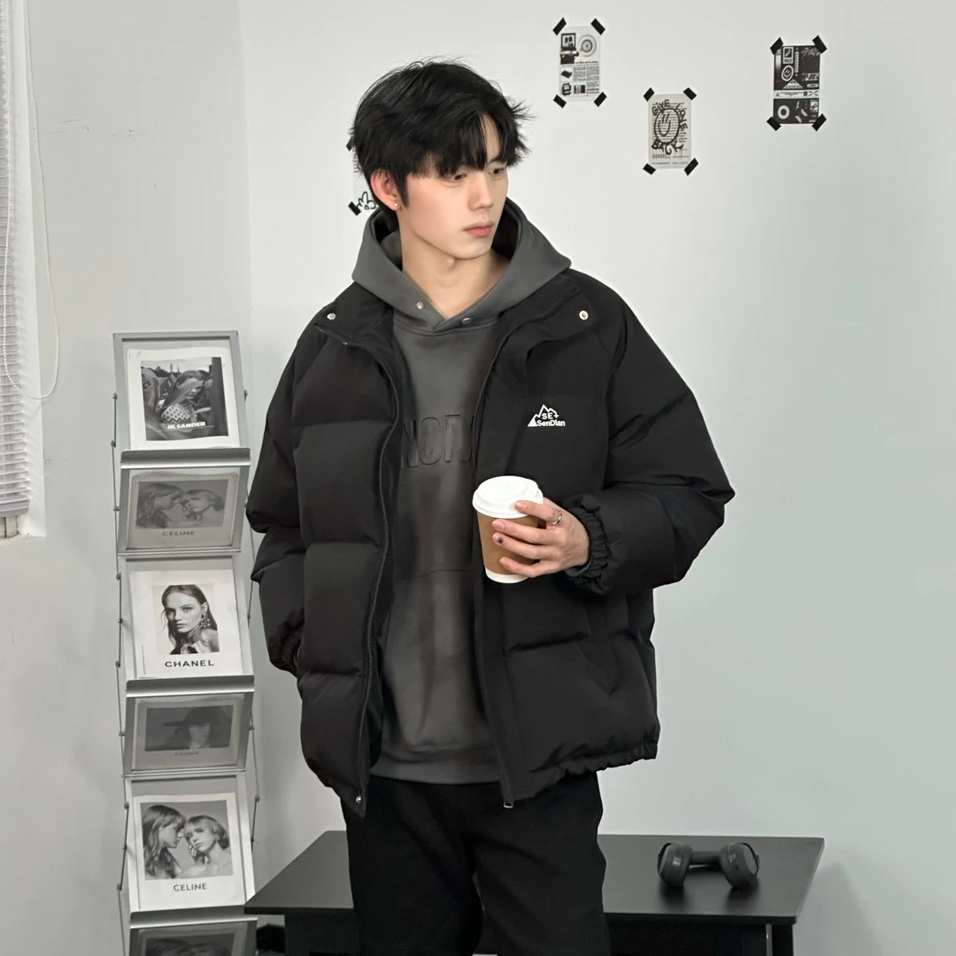 Sendian【森殿】冬季立领保暖棉服情侣面包服加厚棉衣冬季百搭棉服