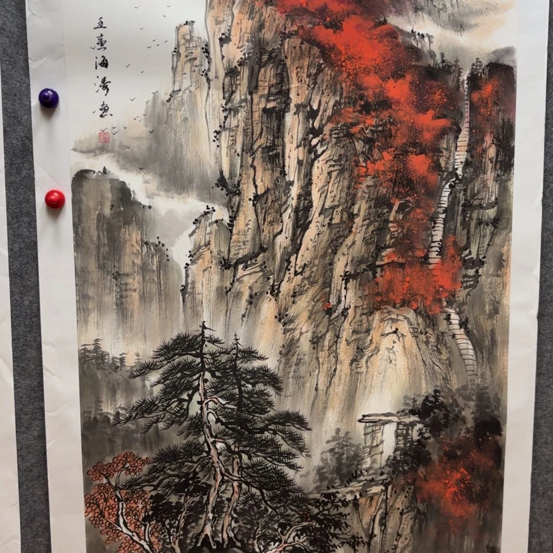 国画国画作品李海涛山水花鸟精品