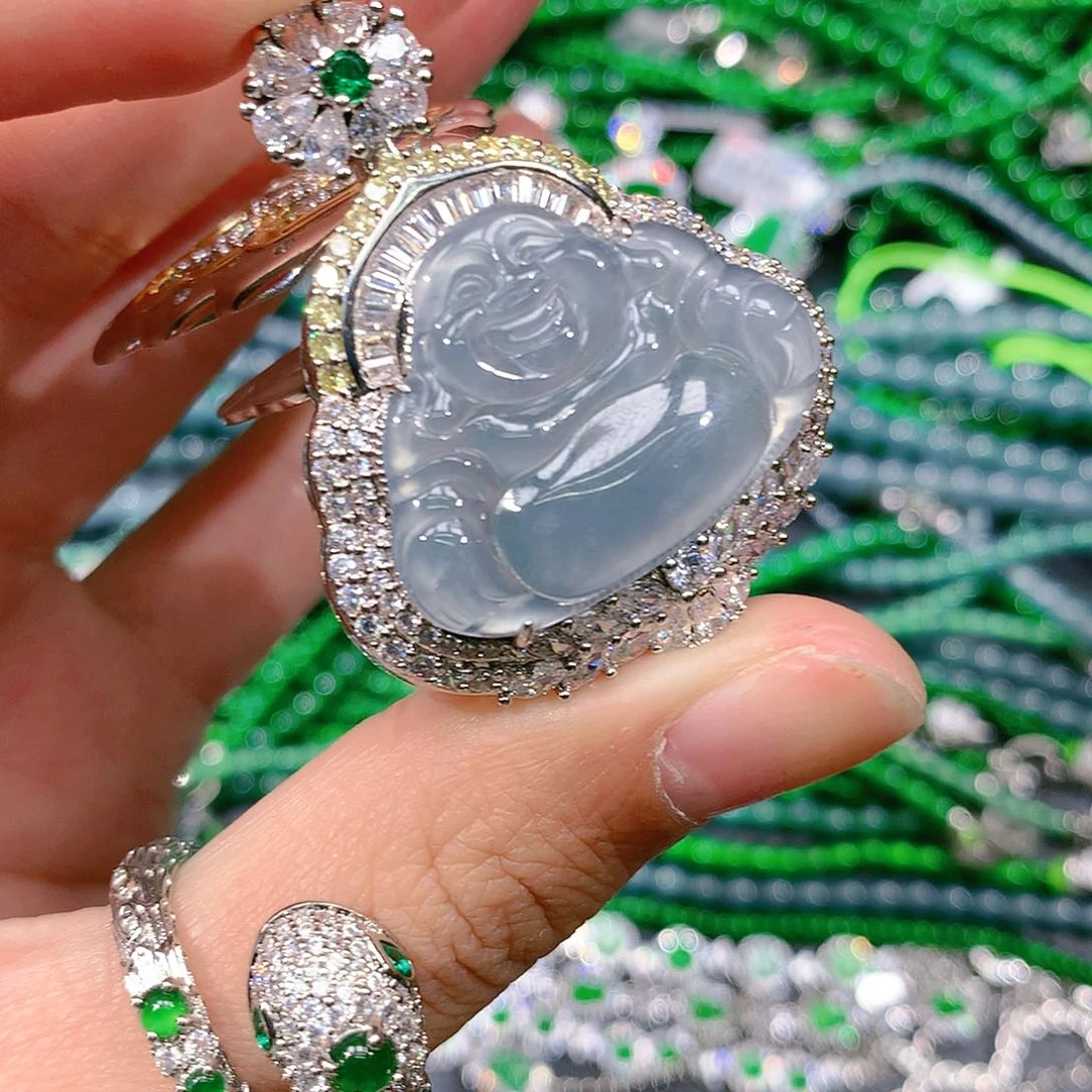 翡翠戒指未镶嵌天然翡翠