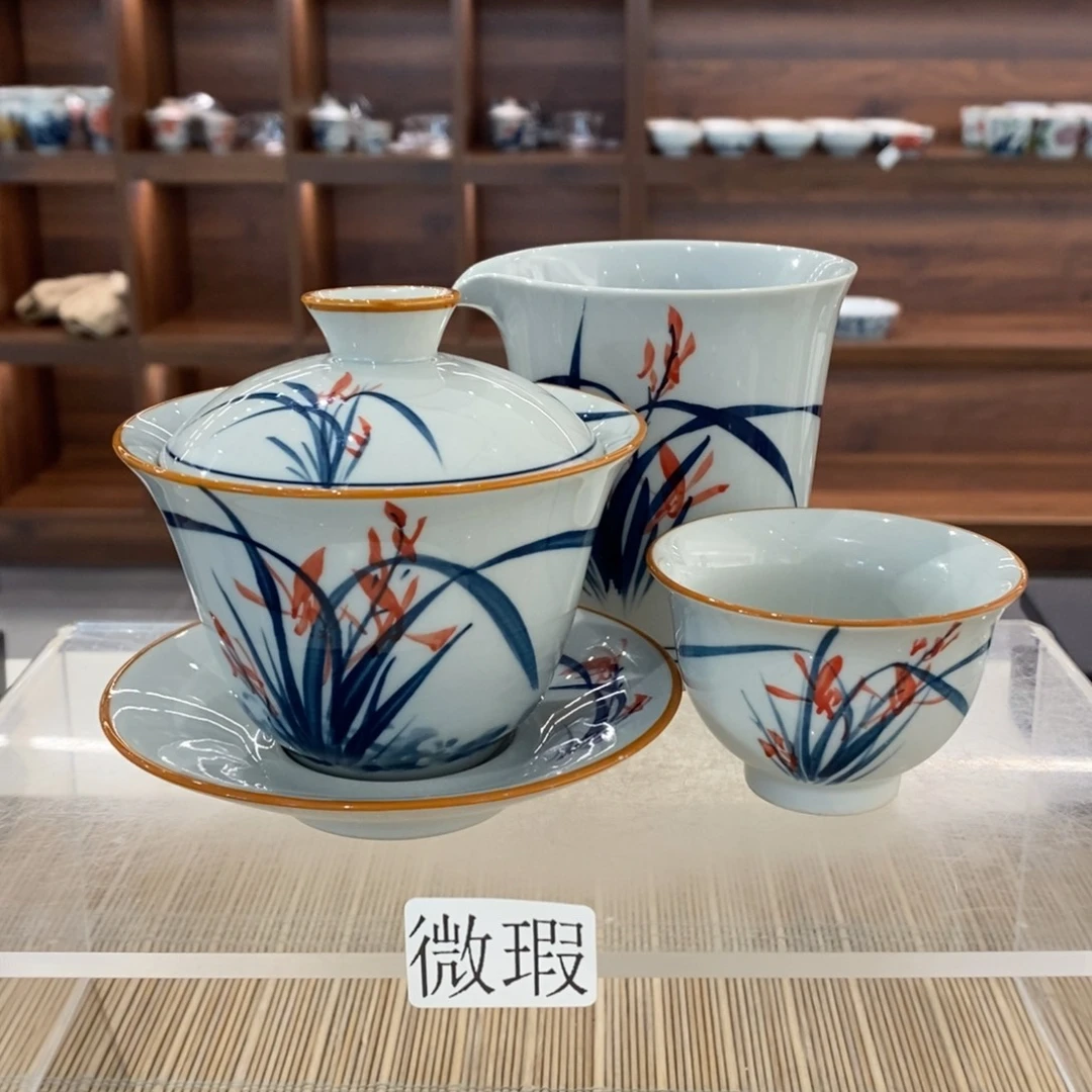 釉下彩手工绘制手工绘制