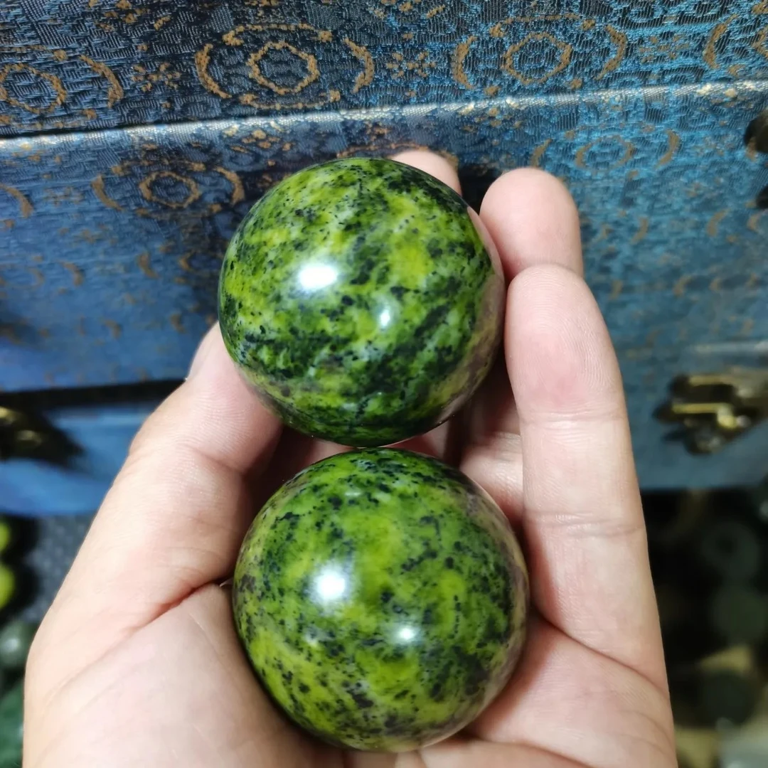 天然药王石健身球手球保健按摩适合中老年人运动用直径4.2手球