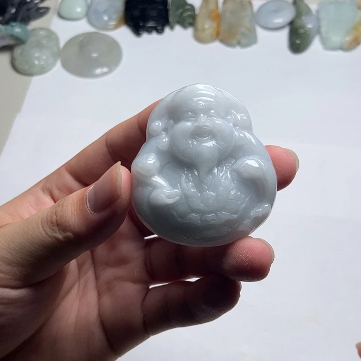 翡翠未镶嵌颈饰财爷13