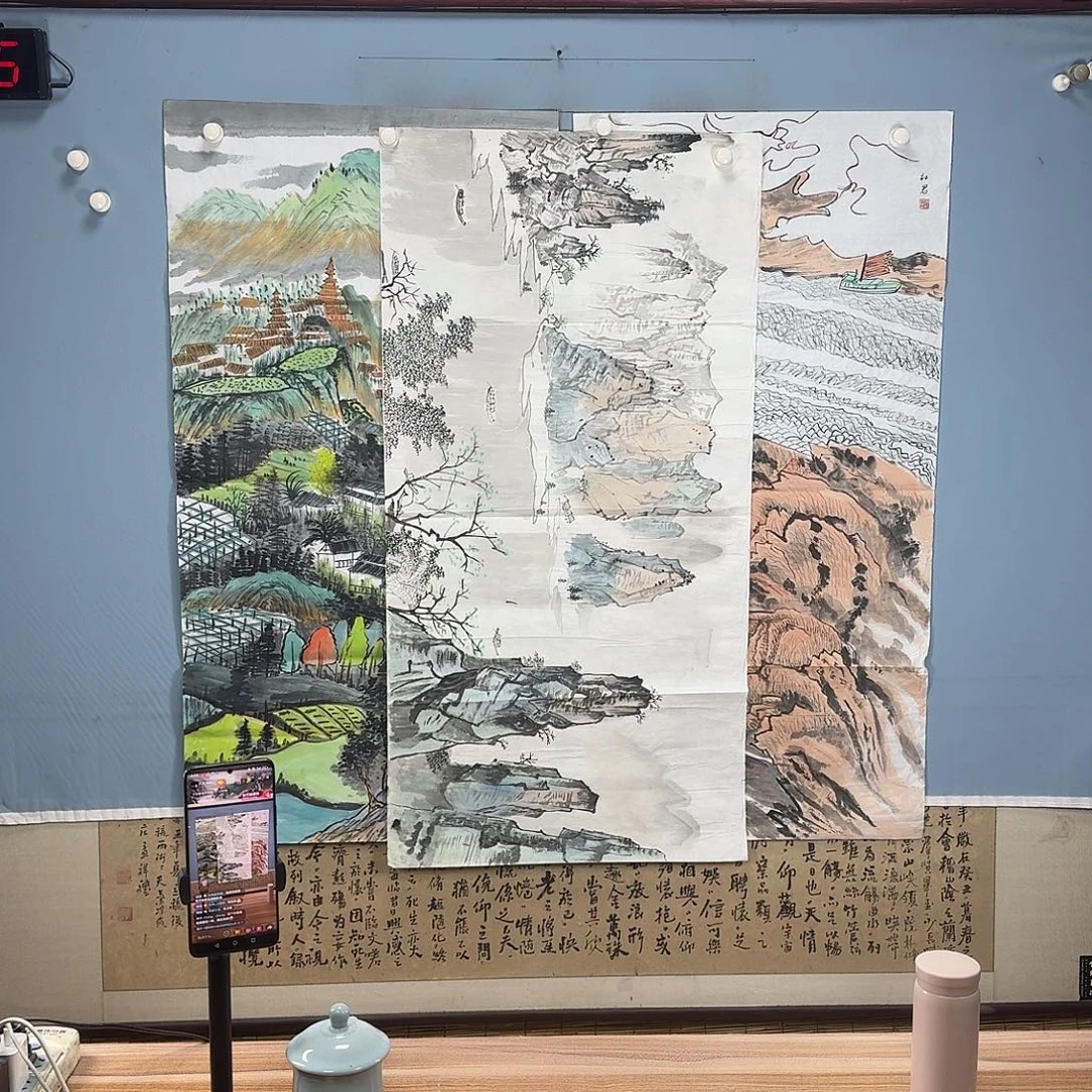 风***溪国画1225 牡丹一如