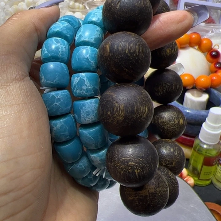 大果紫檀（缅甸花梨）1.2老邢海文时手串