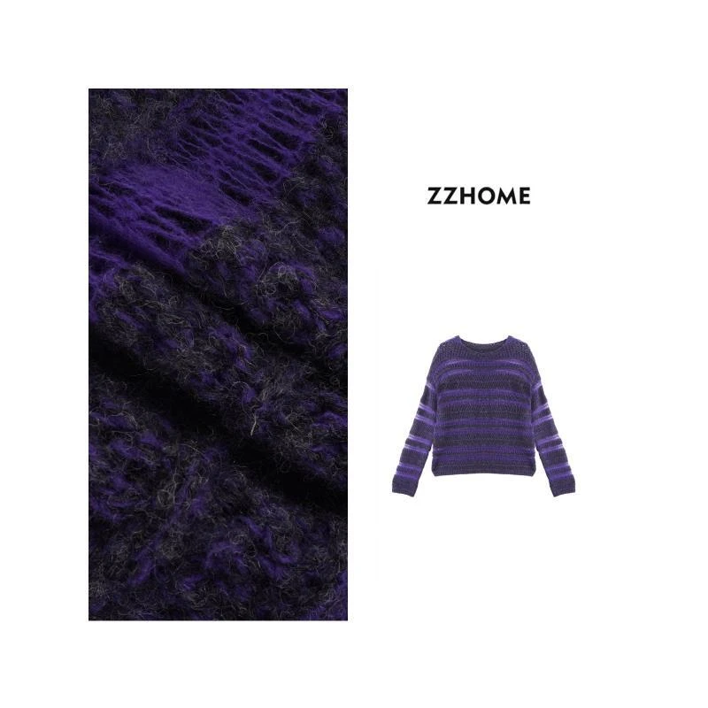 ZOZO HOME ｜织物之美经纬秩序暖条纹精织毛衣q171746p
