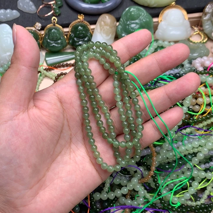 和田玉未镶嵌手链80