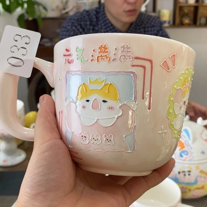 瓷片景德镇釉下彩手绘