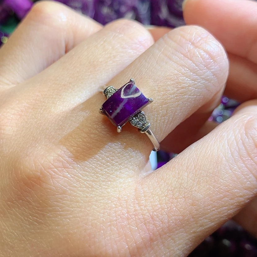 【闪购商品】苏纪石（舒俱来）戒指银S925镶嵌