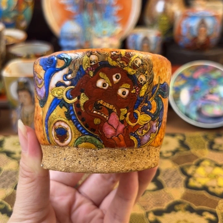 新品推荐大红司命手捏杯