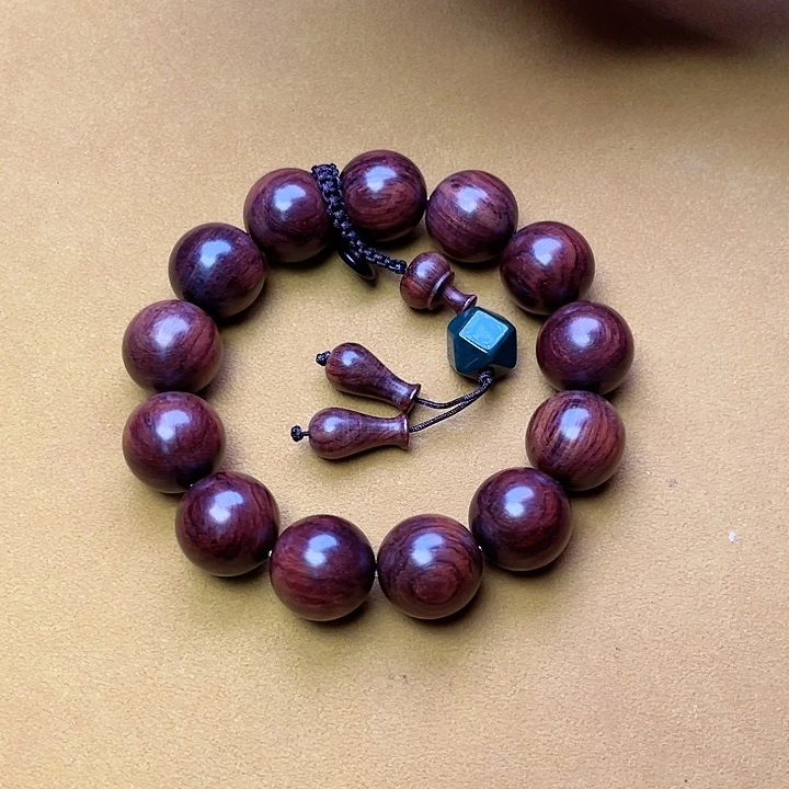 黄花梨/降香黄檀手串/手链1.8紫油梨顺纹手串