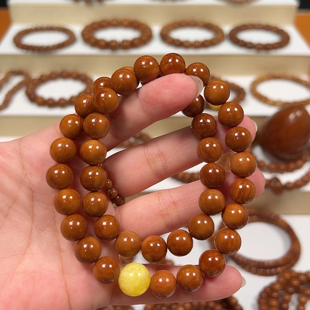 B***弟手串库克10圆珠双圈 52颗