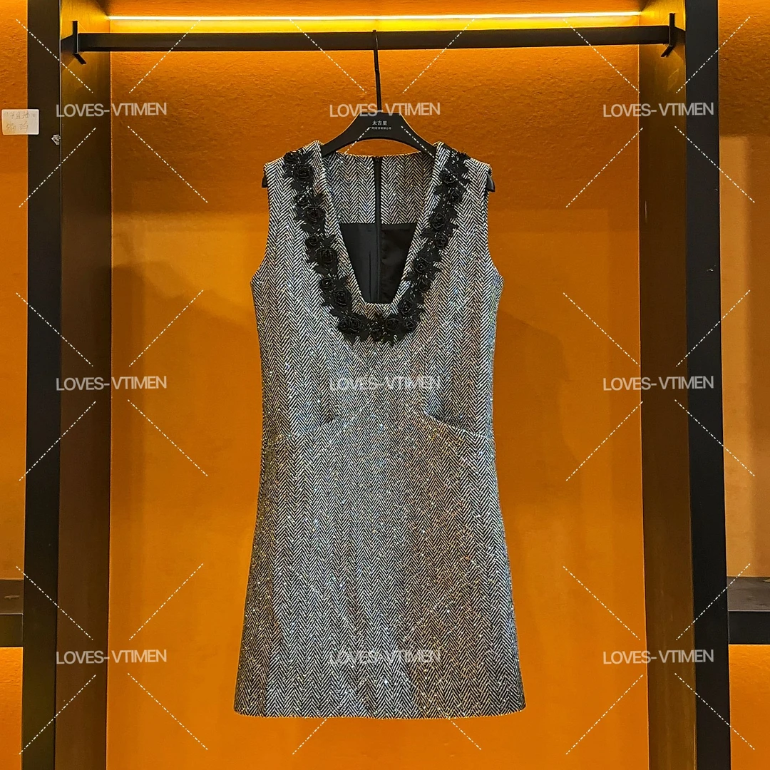 薇薇专属丨赫本风短袖显瘦气质法式时尚长款连衣裙L-A1591