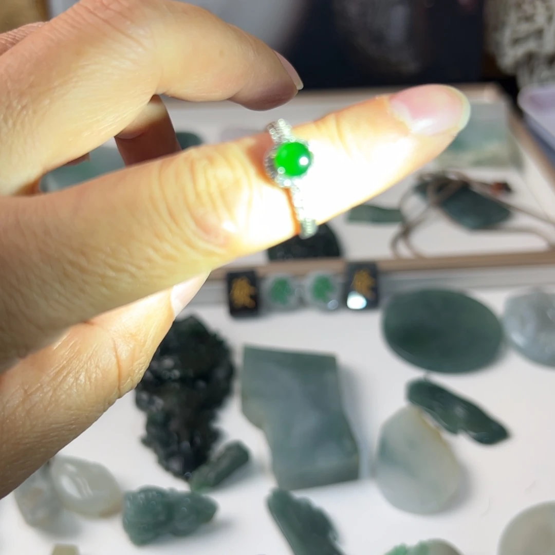 翡翠银S925镶嵌颈饰