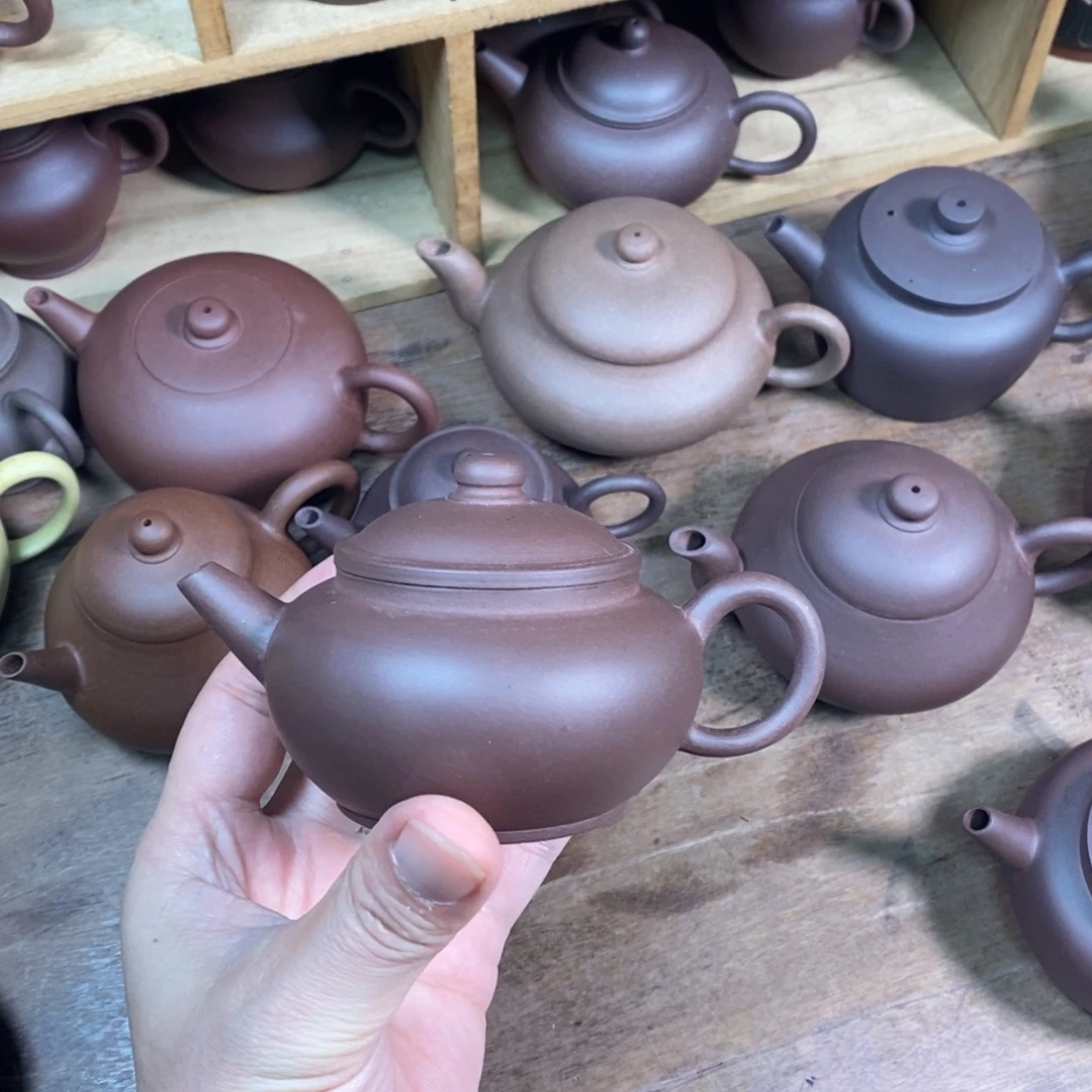 紫砂茶壶130cc全手工摹古