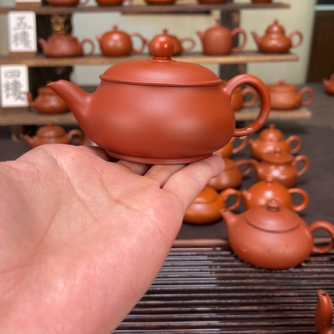 胖***嘟茶壶紫砂超薄明炉120cc