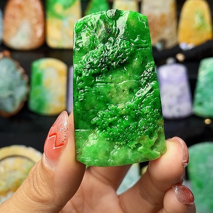 定制翡翠未镶嵌翡翠A货一物一证