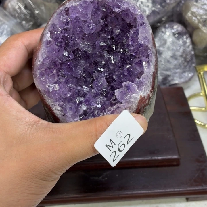 紫晶摆件未镶嵌水晶