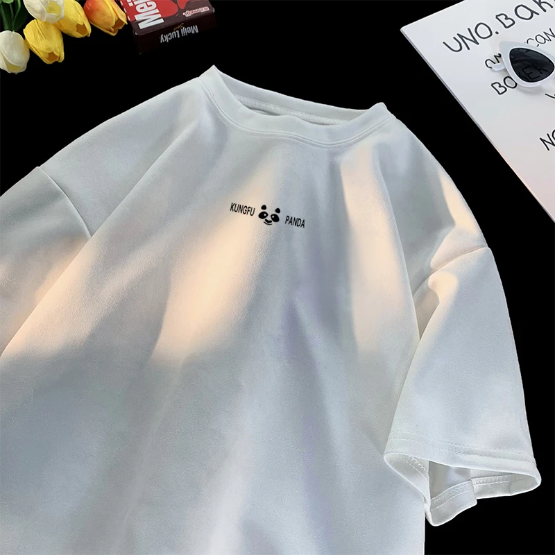 夏季圆领休闲通用短袖大白鲨T恤上衣潮流美式情侣ins小众