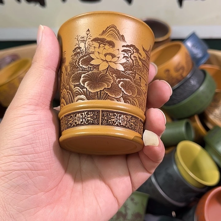茶杯紫砂全手工紫砂主人杯