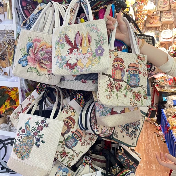 各种花色手提袋（多样性发其一）6569-1