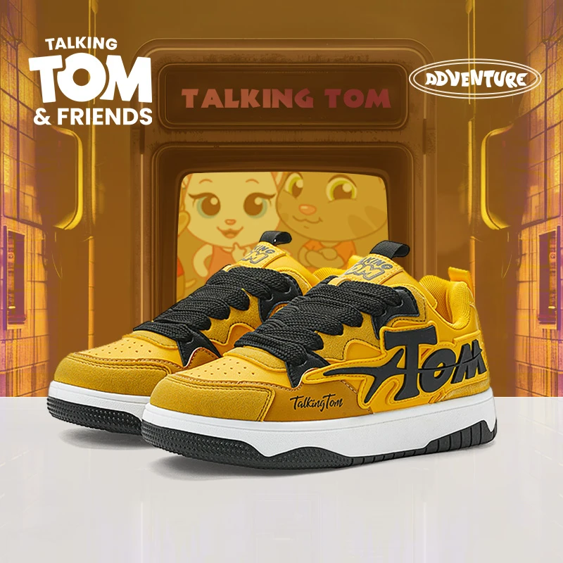会说话的汤姆猫鞋子夏季男鞋板鞋2025新款透气潮鞋休闲情侣面包鞋