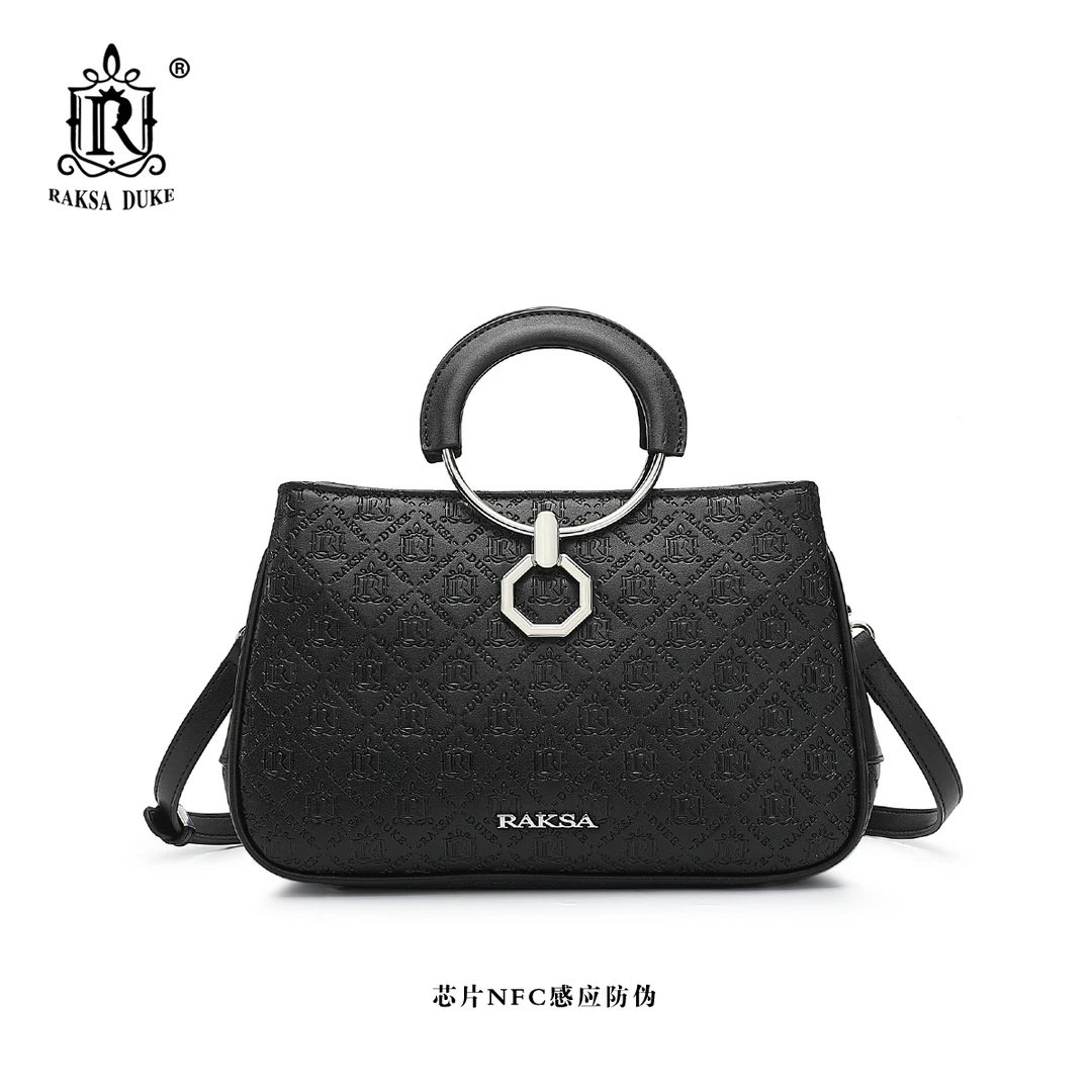 秋冬新款女士黑色手提包R0601