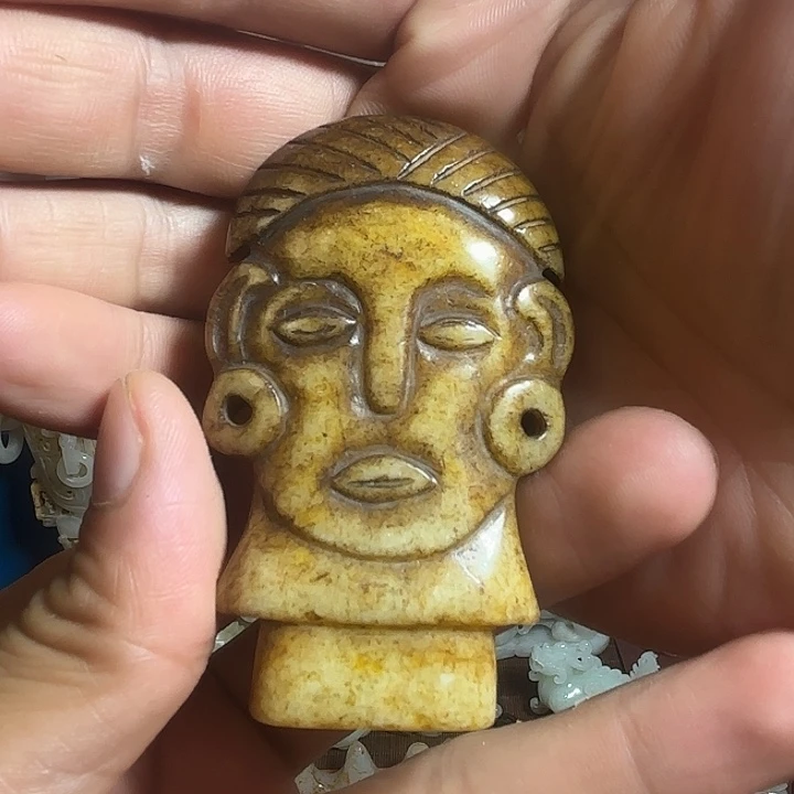 和田玉未镶嵌挂件