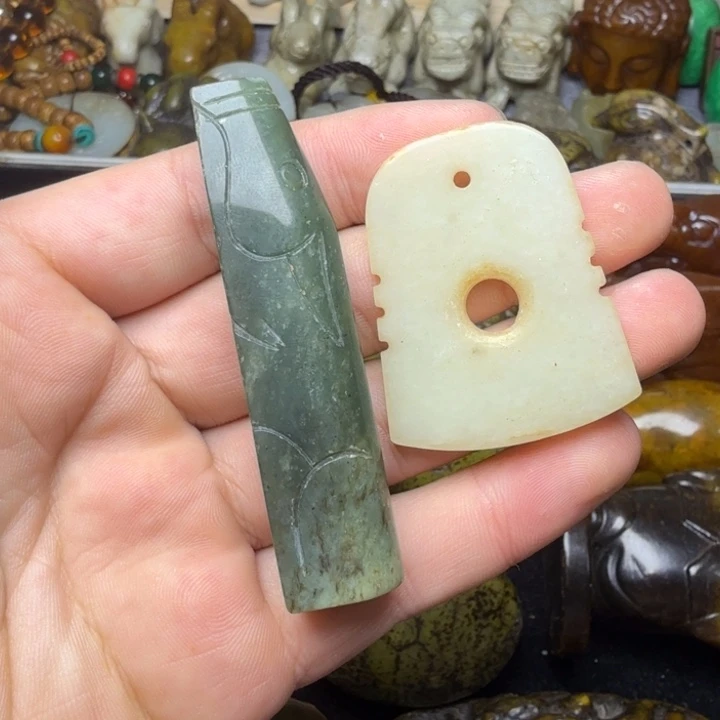 和田玉未镶嵌颈饰55