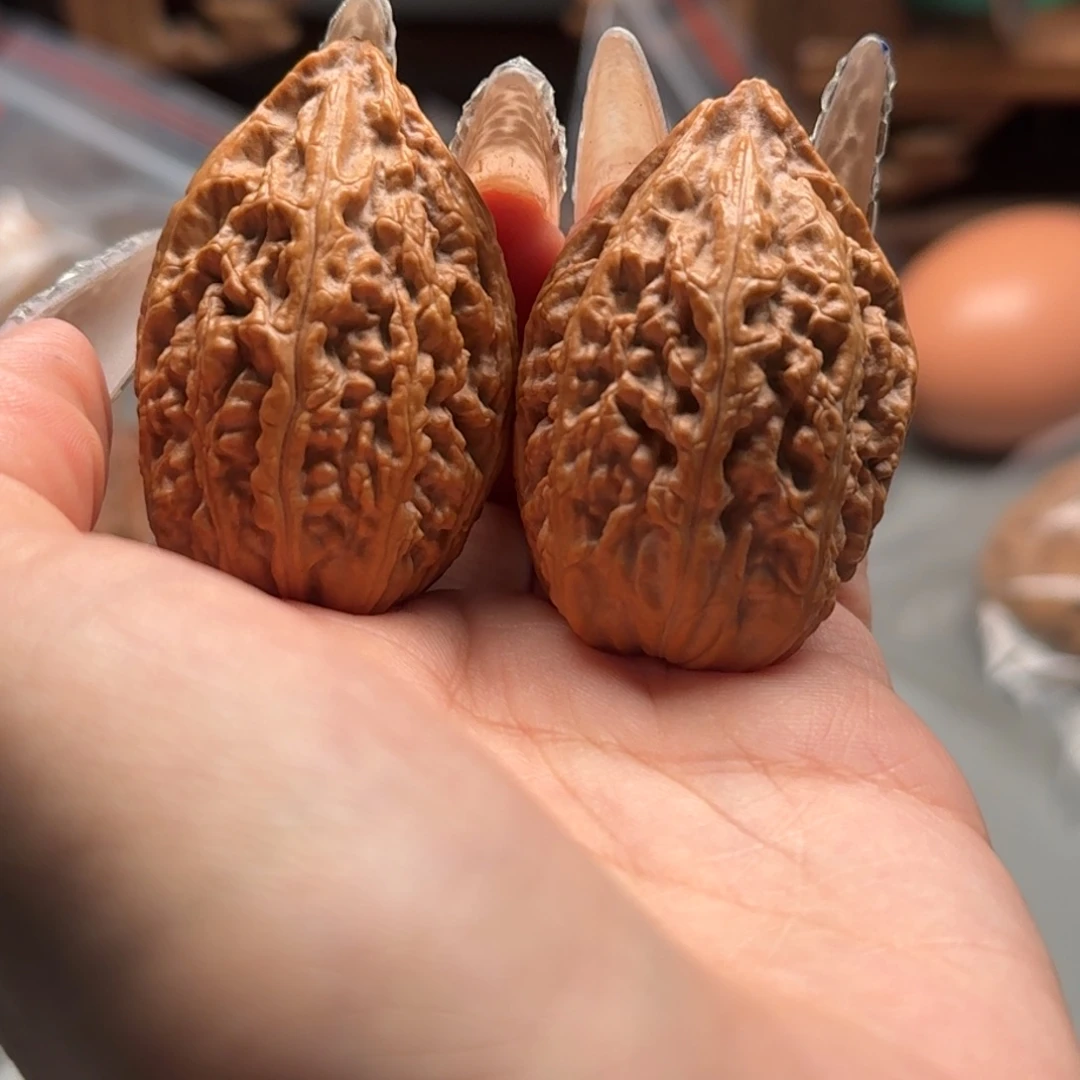 文玩核桃把件关东木子楸百核112裂