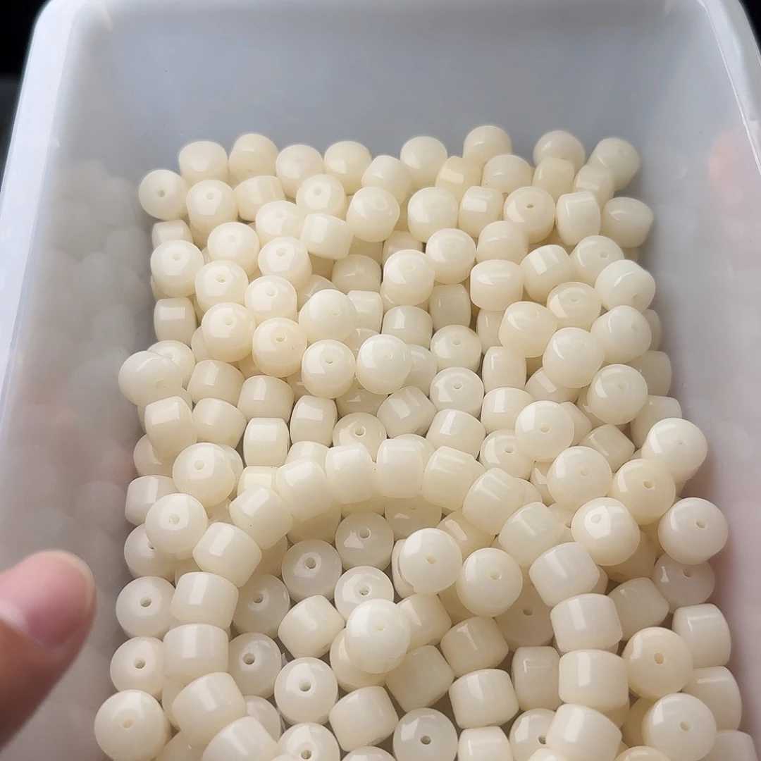 吊坠菩提根/象牙果50颗奶白金轮11