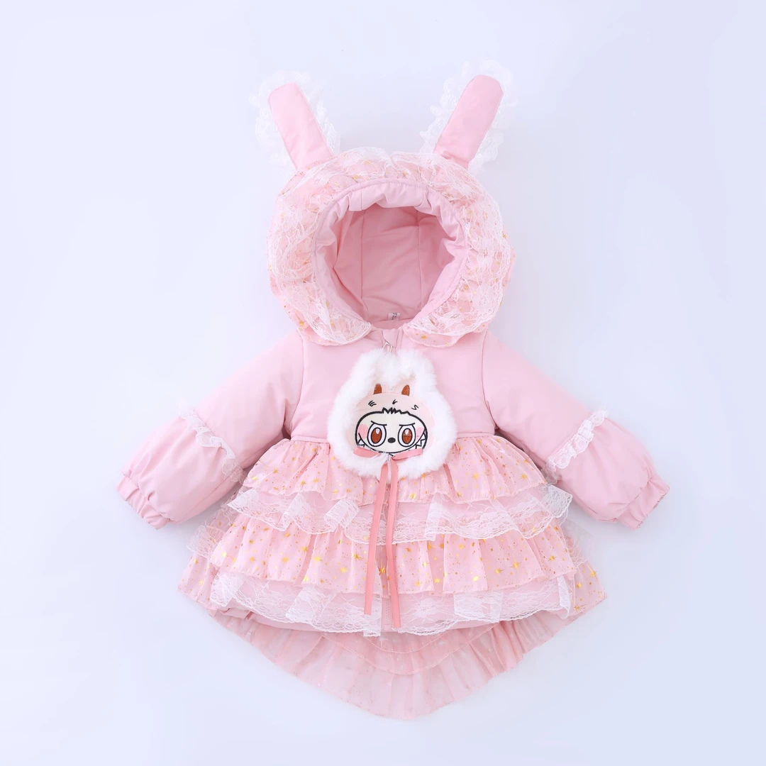 【思晨家】高端定制女宝宝秋冬洛丽塔棉衣可爱风演出服加绒保暖