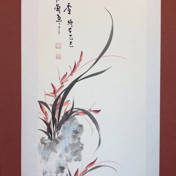 国画听兰老师花鸟