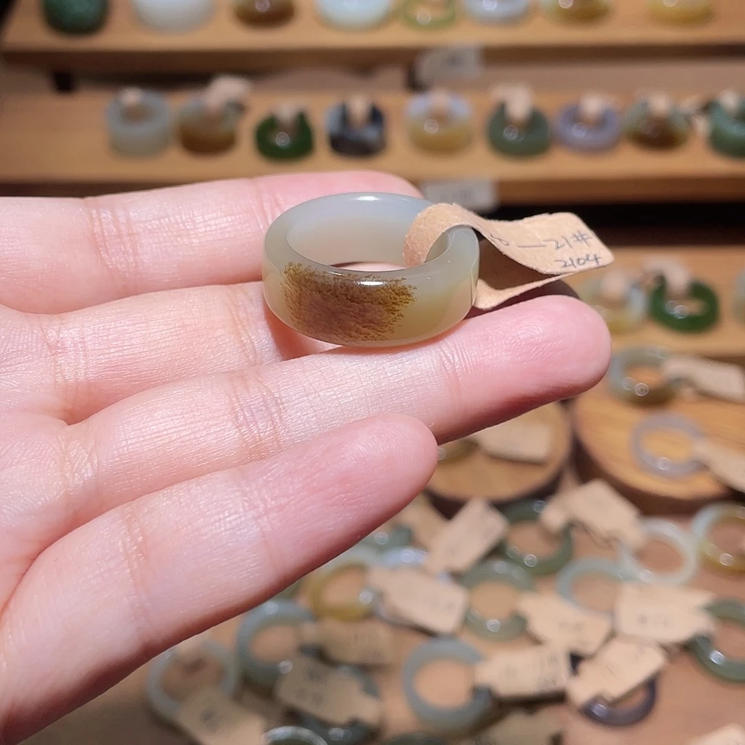 和田玉戒指未镶嵌19.3