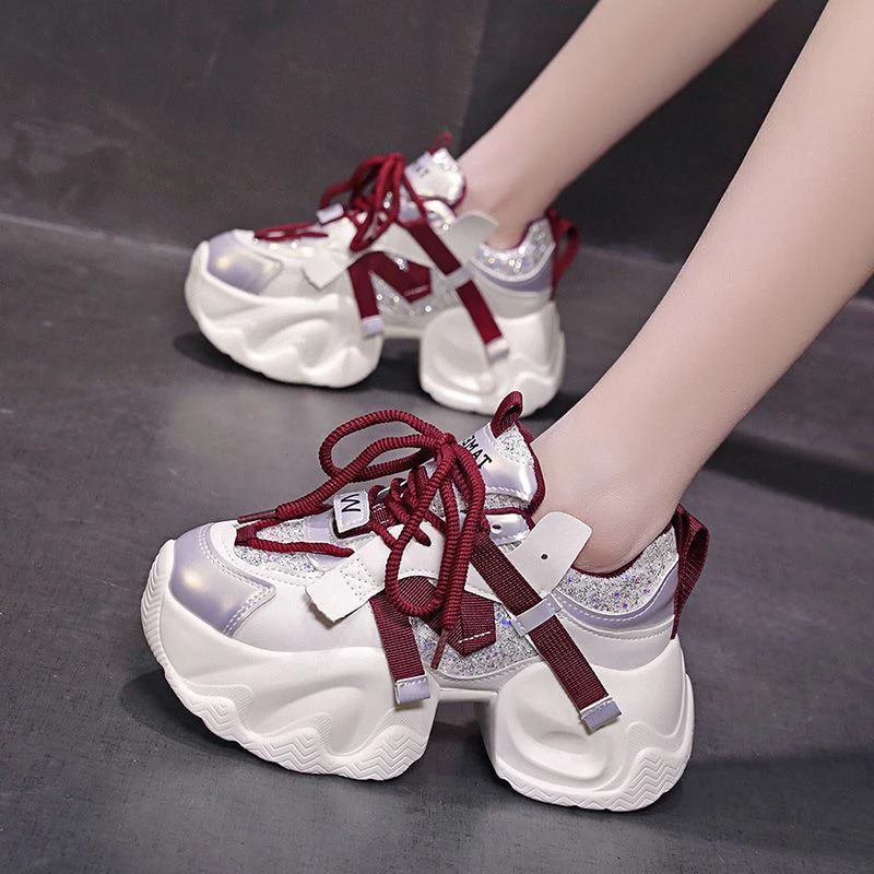 网红欧洲站厚底炸街老爹鞋女2025新款夏季增高休闲百搭松糕运动鞋