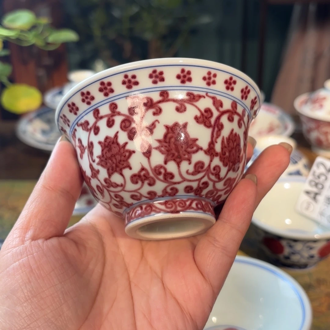 孤品福利青花手绘大压手