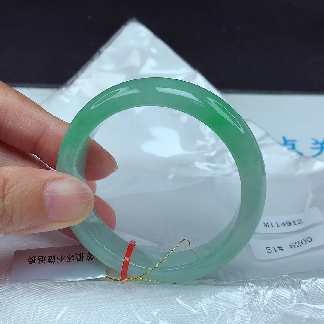 翡翠未镶嵌手镯51圈4912