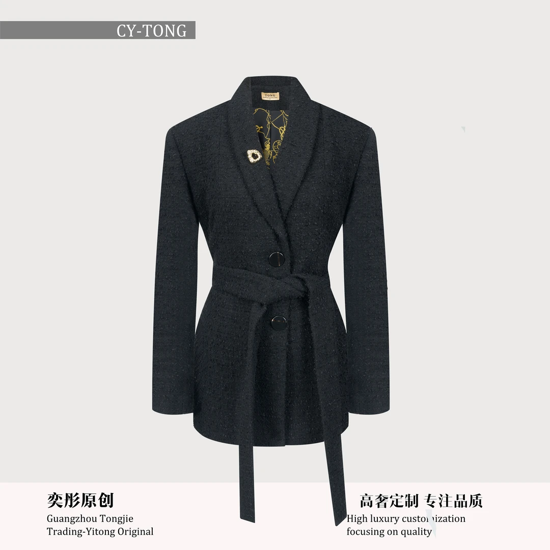 【彤姐原创】冬季显瘦时尚轻奢气质休闲小众独立西装外套TWTZ4213