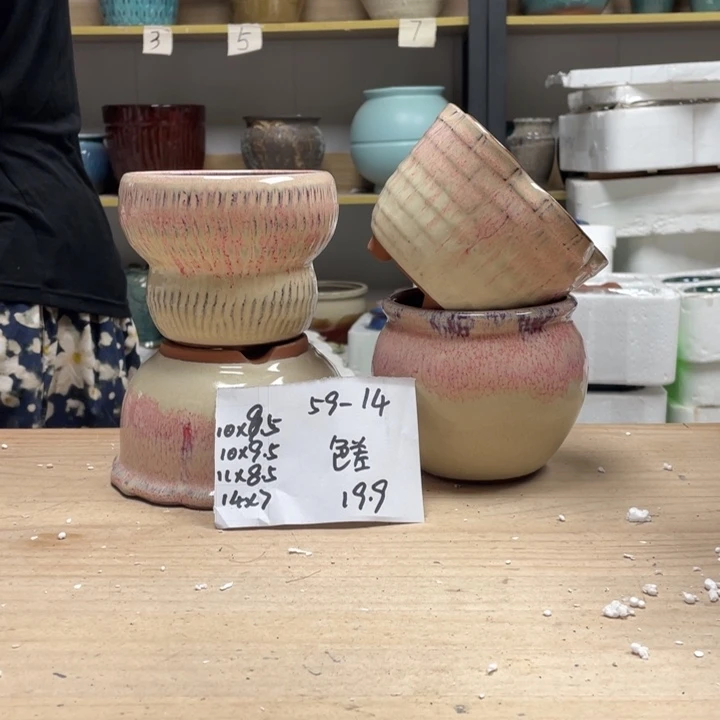 紫砂花盆多肉花盆微瑕14