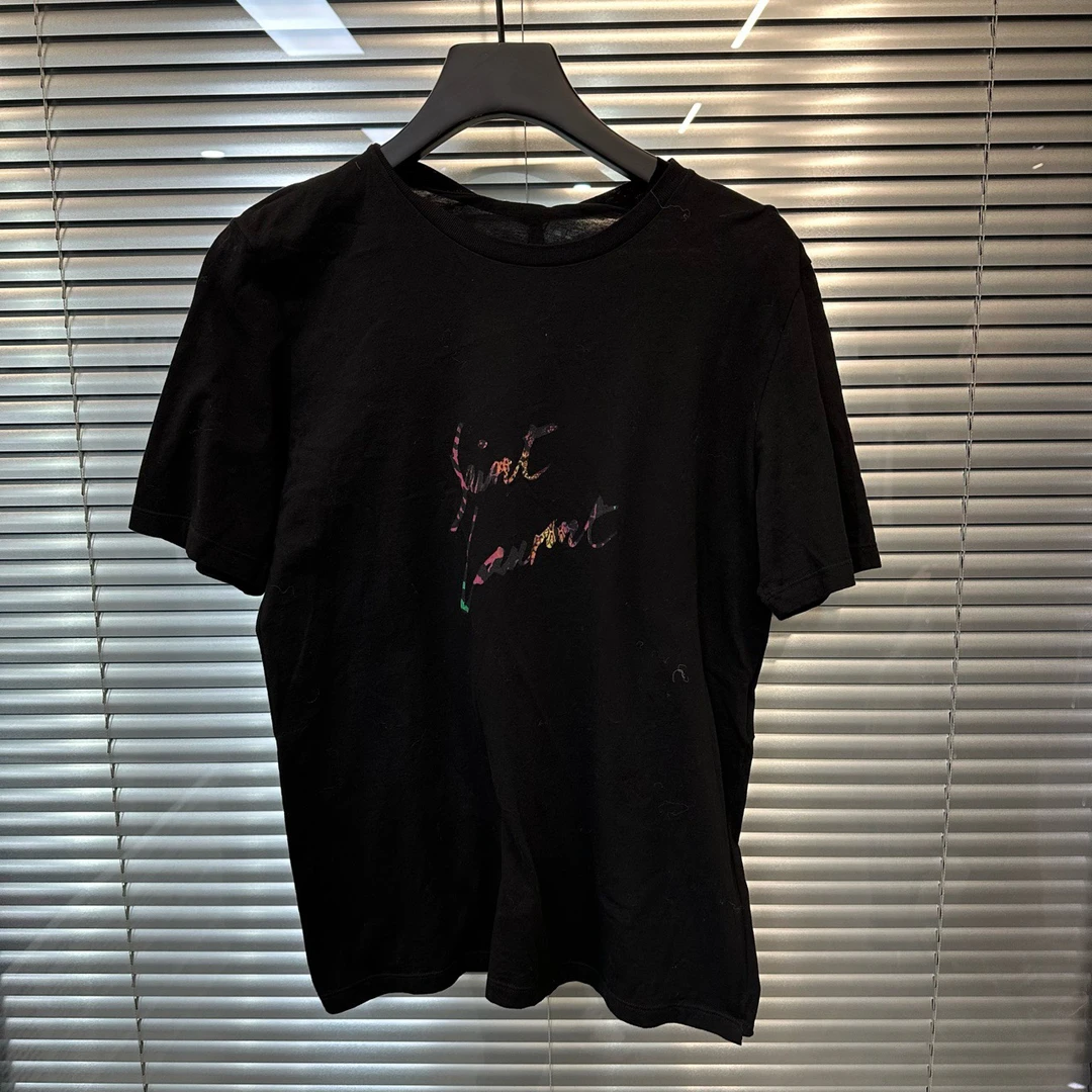 99新 YSL/圣罗兰 YSL/圣罗兰/字母印花短袖T恤/尺码XS/bc012271