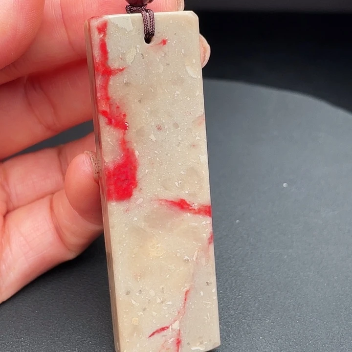 昌化鸡血石昌化石手把件印章