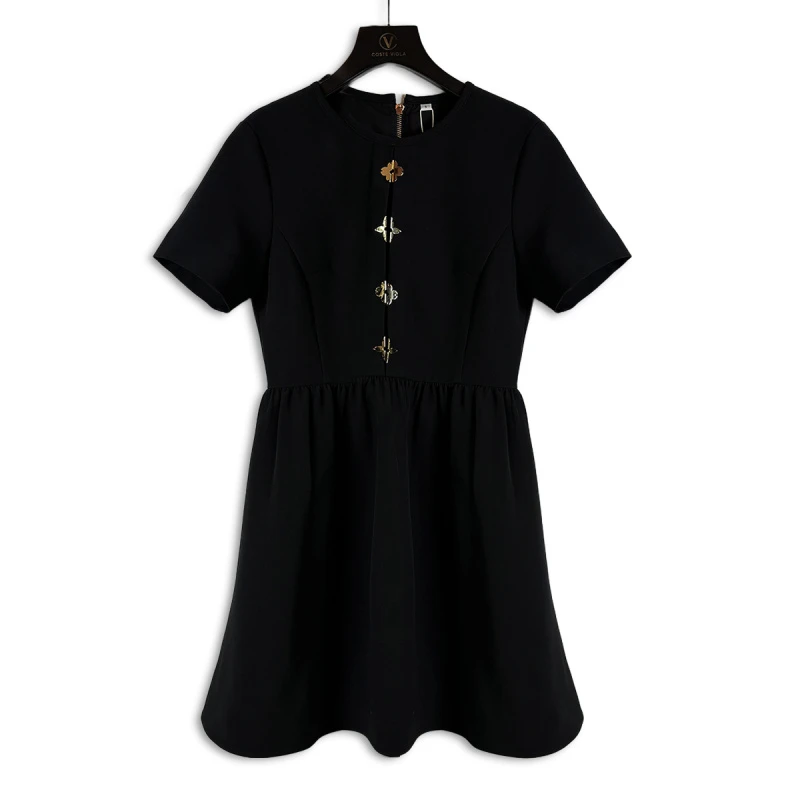 【CENFUN】2025法奢高定款短袖连衣裙E021247