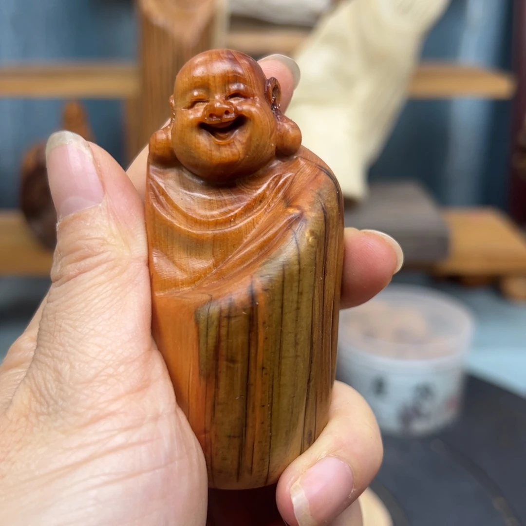 木崖柏木摆件手把件