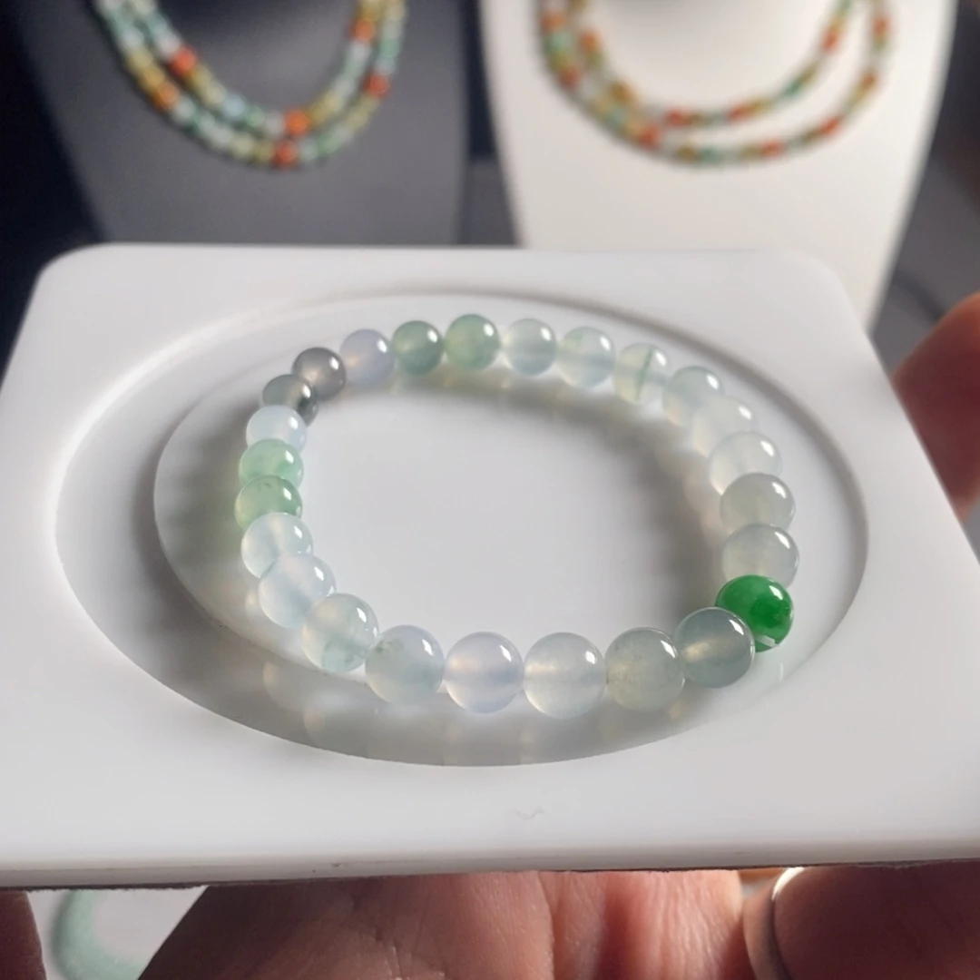 定制翡翠未镶嵌25 缅甸翡翠A货卡7.0