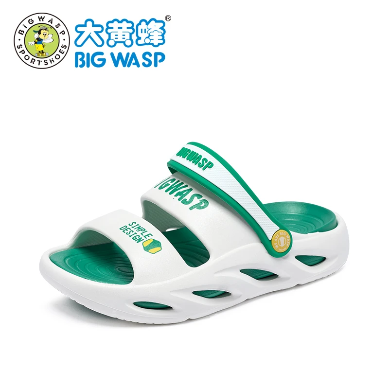 大黄蜂童鞋男童凉拖鞋夏季新款露趾透气拖鞋户外沙滩鞋子防滑耐磨
