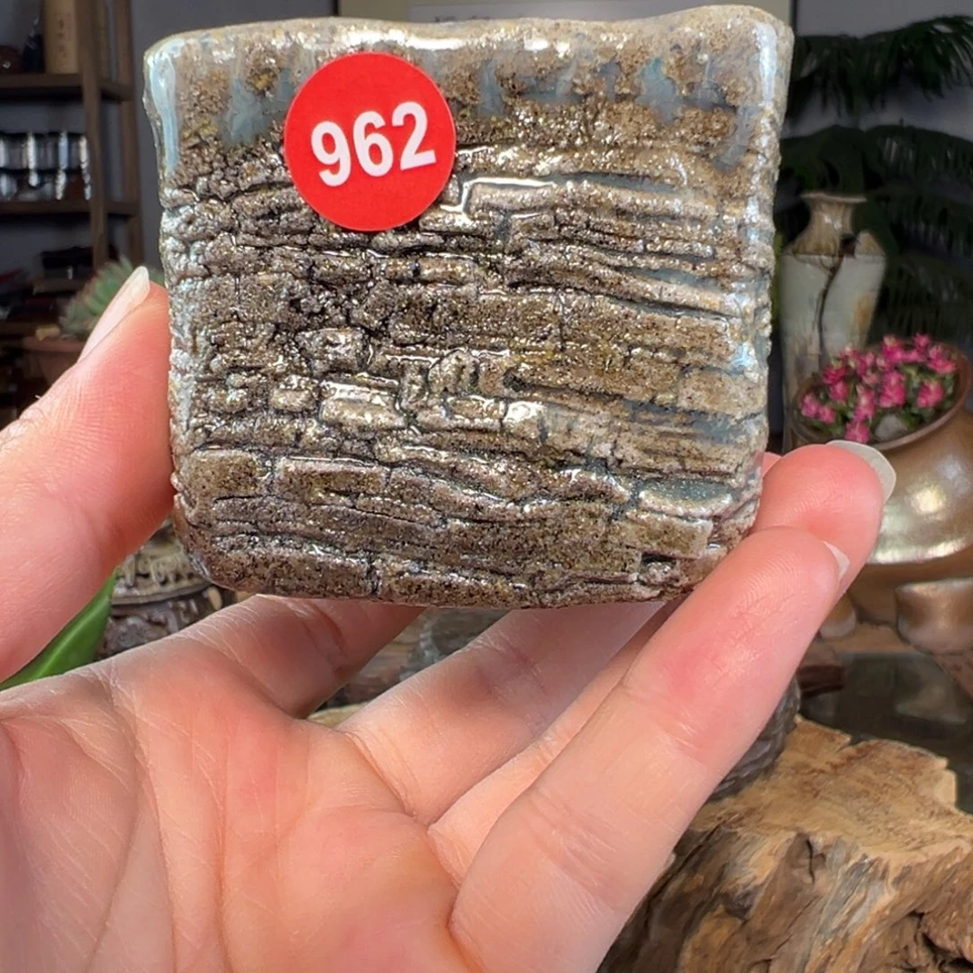 杯962柴烧手捏主人杯紫磨金
