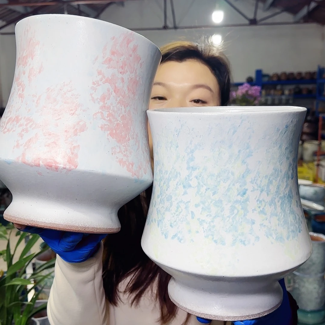 花盆紫砂高24口19