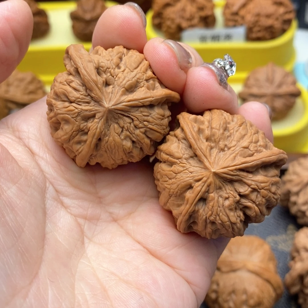 文玩核桃把件1号38雨花石奔