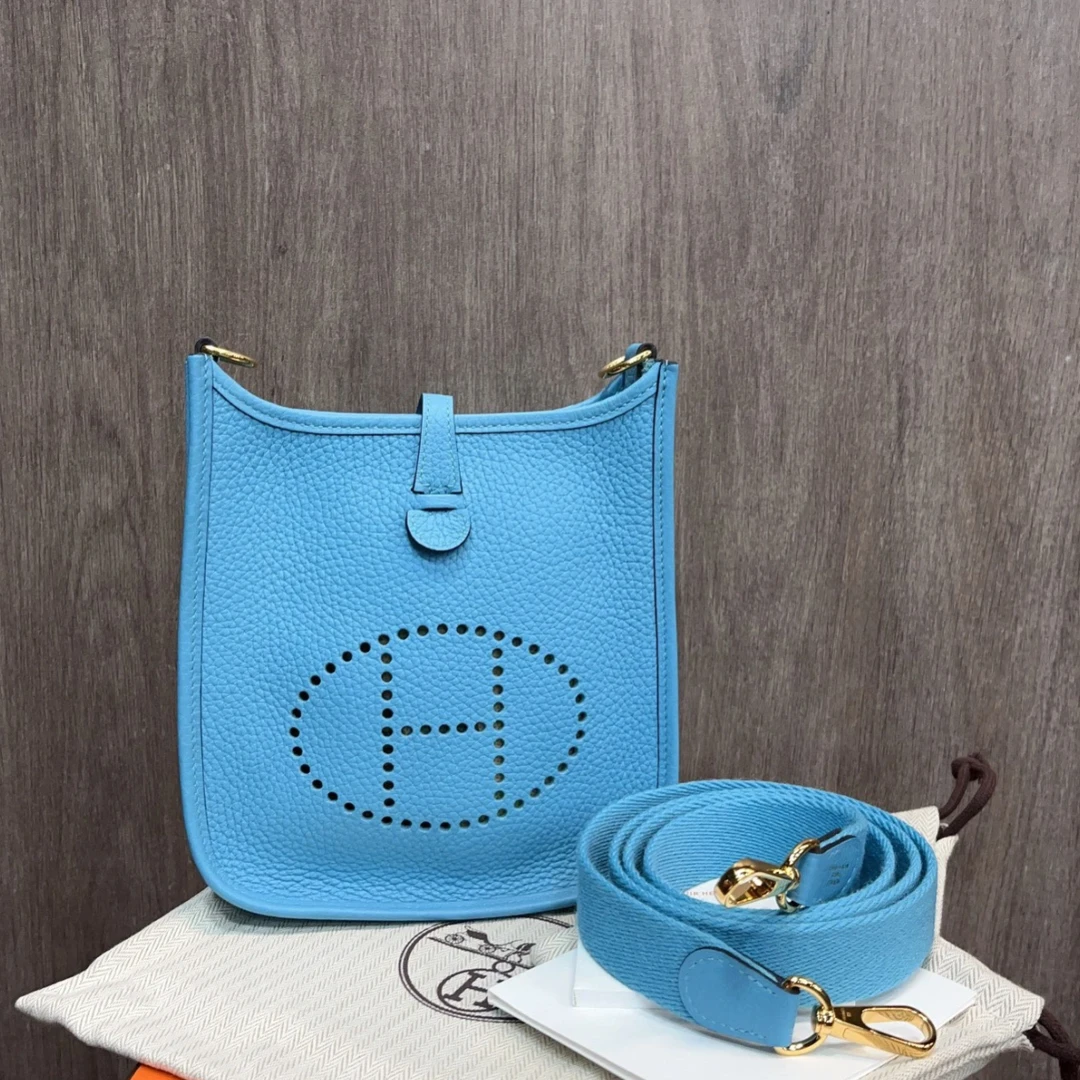 99新 Hermes/爱马仕 北方蓝19年全套 爱马仕/单肩包/9616